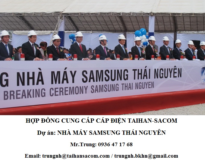 Dự án nhà máy Samsung Thái Nguyên